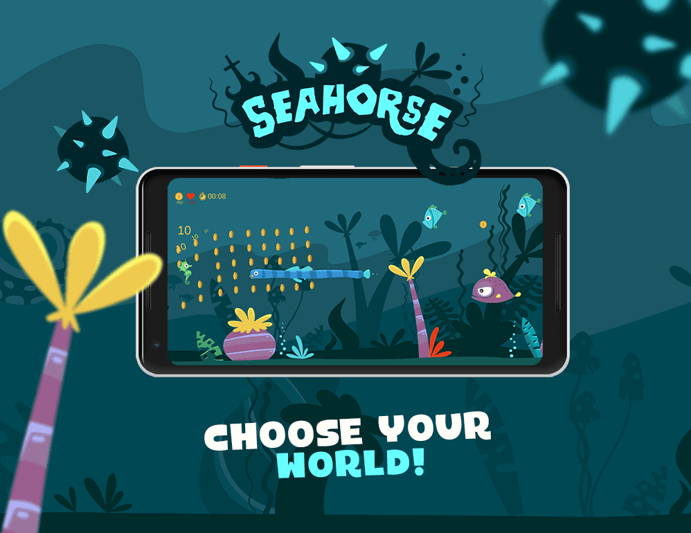 SeaHorse gameplay screenshot – indie Android arcade game