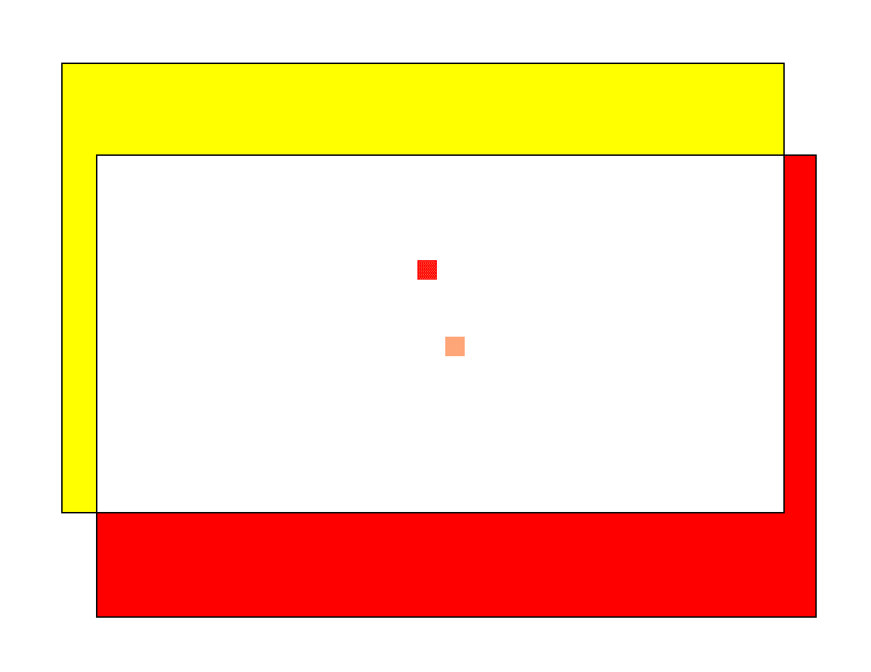 Dynamic map loading illustration – image showing active tile segments with one area being loaded and another cleaned up as part of a chunk-based system in a 2D game