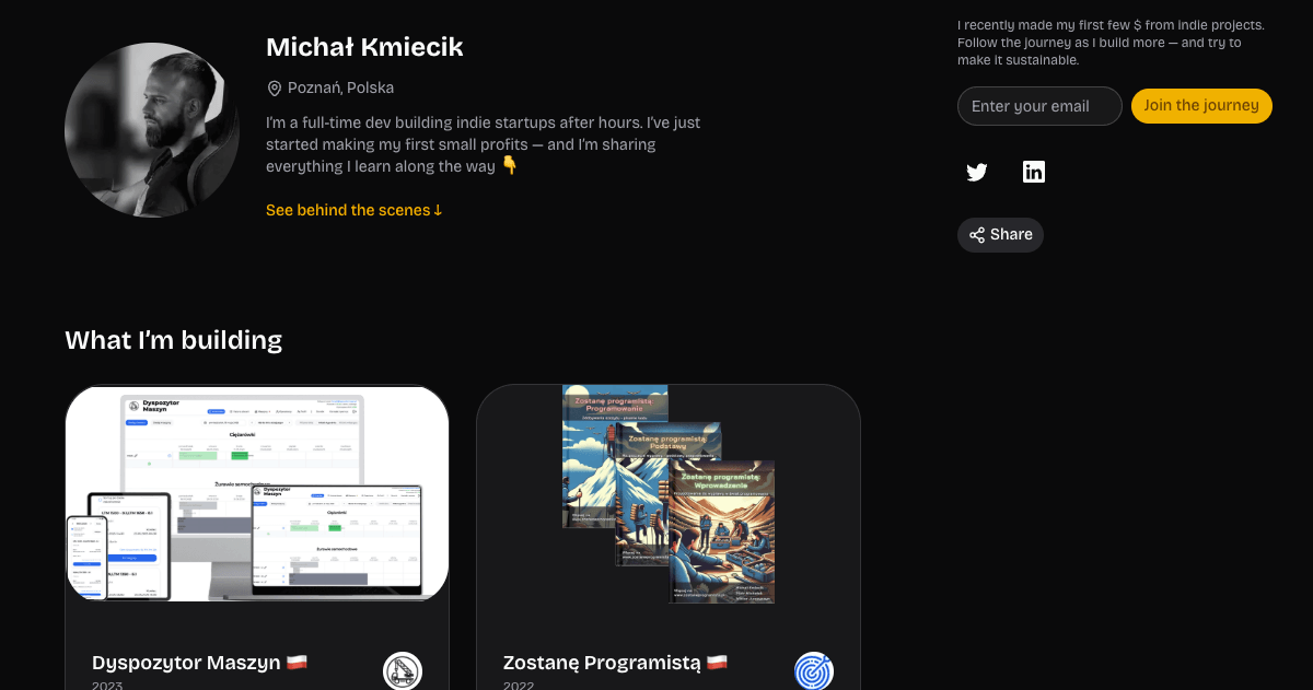 Michał Kmiecik - Java Software Engineer & SaaS Founder